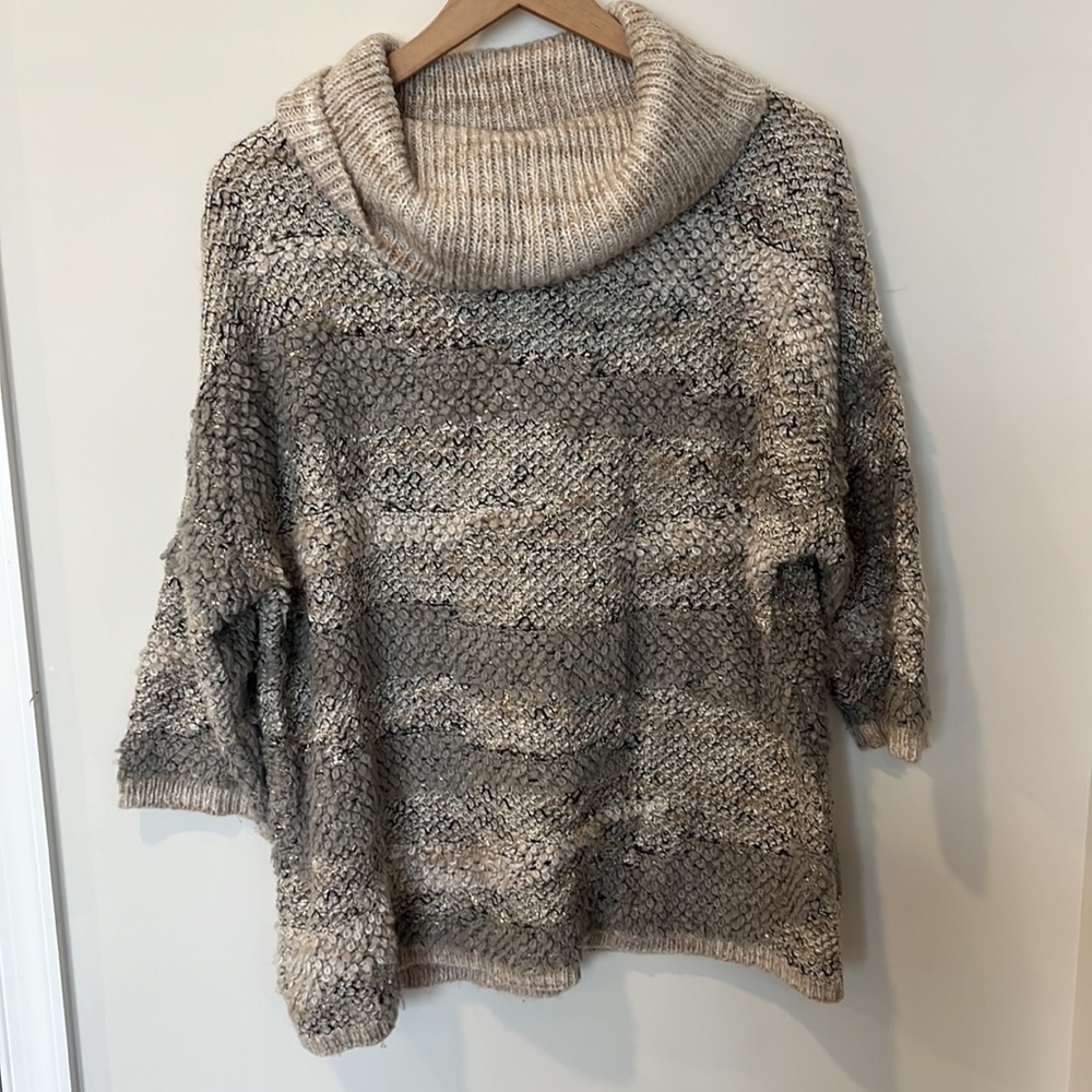 Lucky Brand Chunky Knit Cotton Oversized Sweater